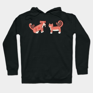 Heart Dog and Cat Hoodie